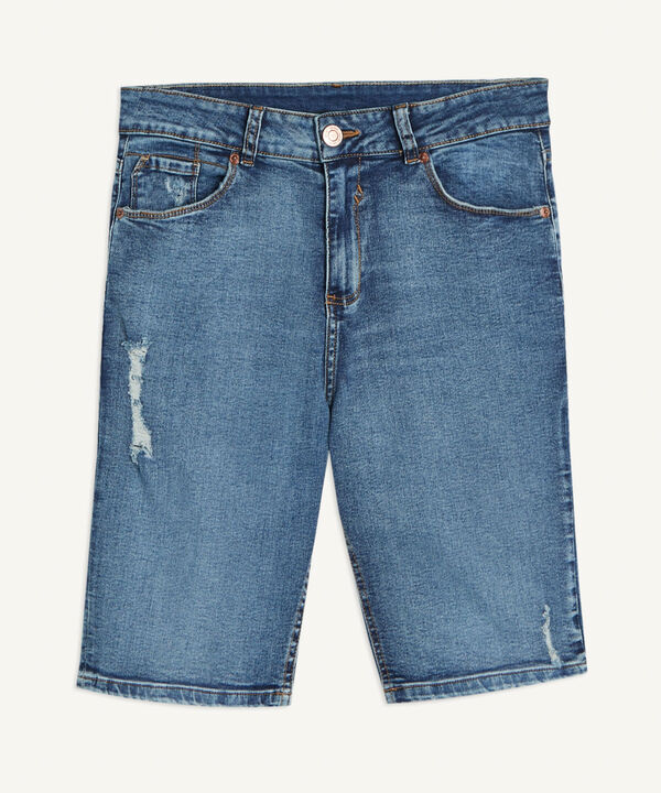 Bermudas jeans hombre