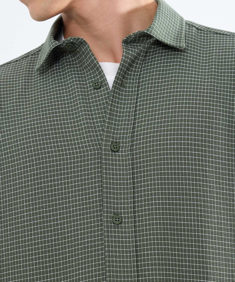 Camisa a Cuadros, Verde, hi-res