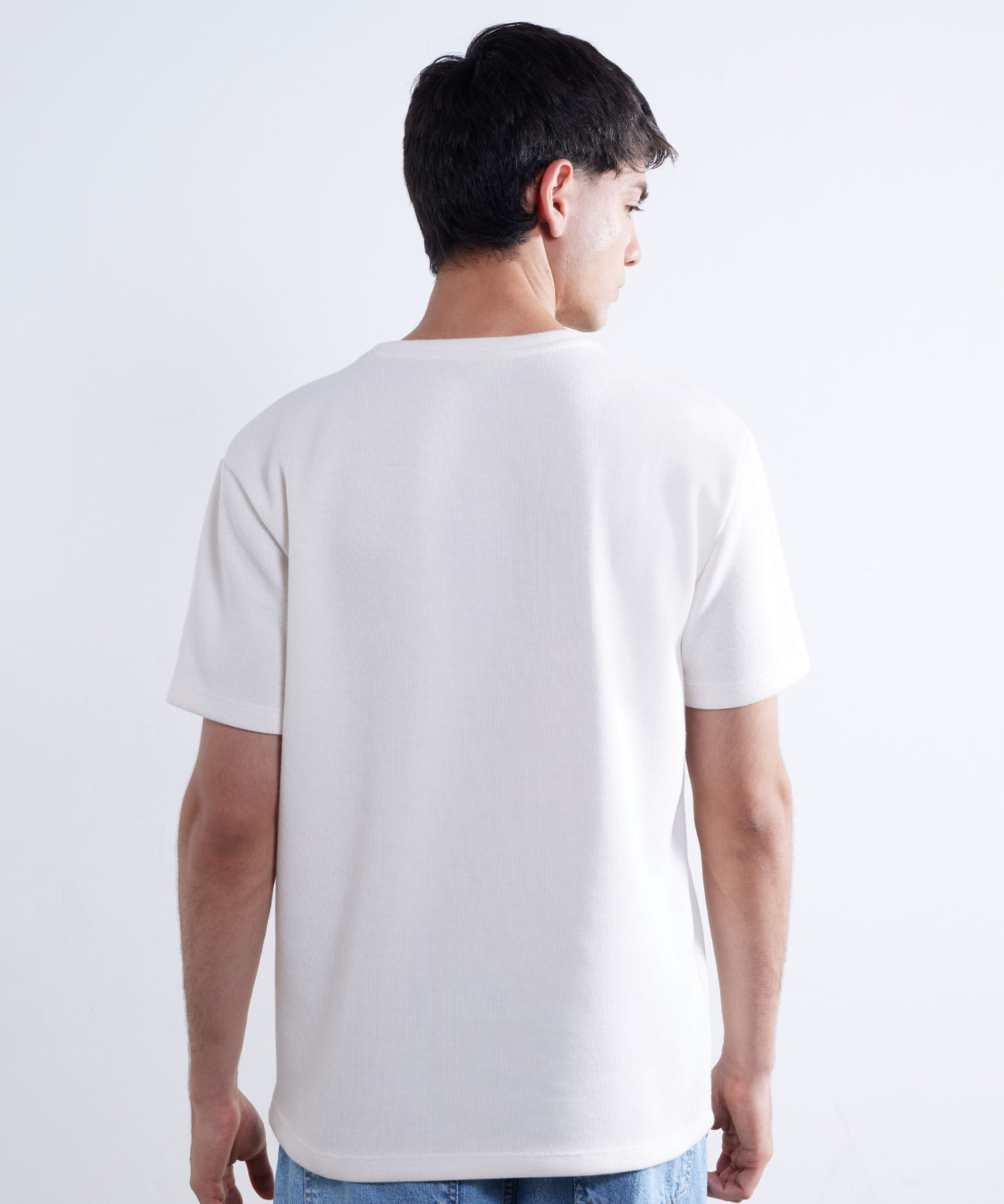 Camiseta Texturizada, Marfil, hi-res