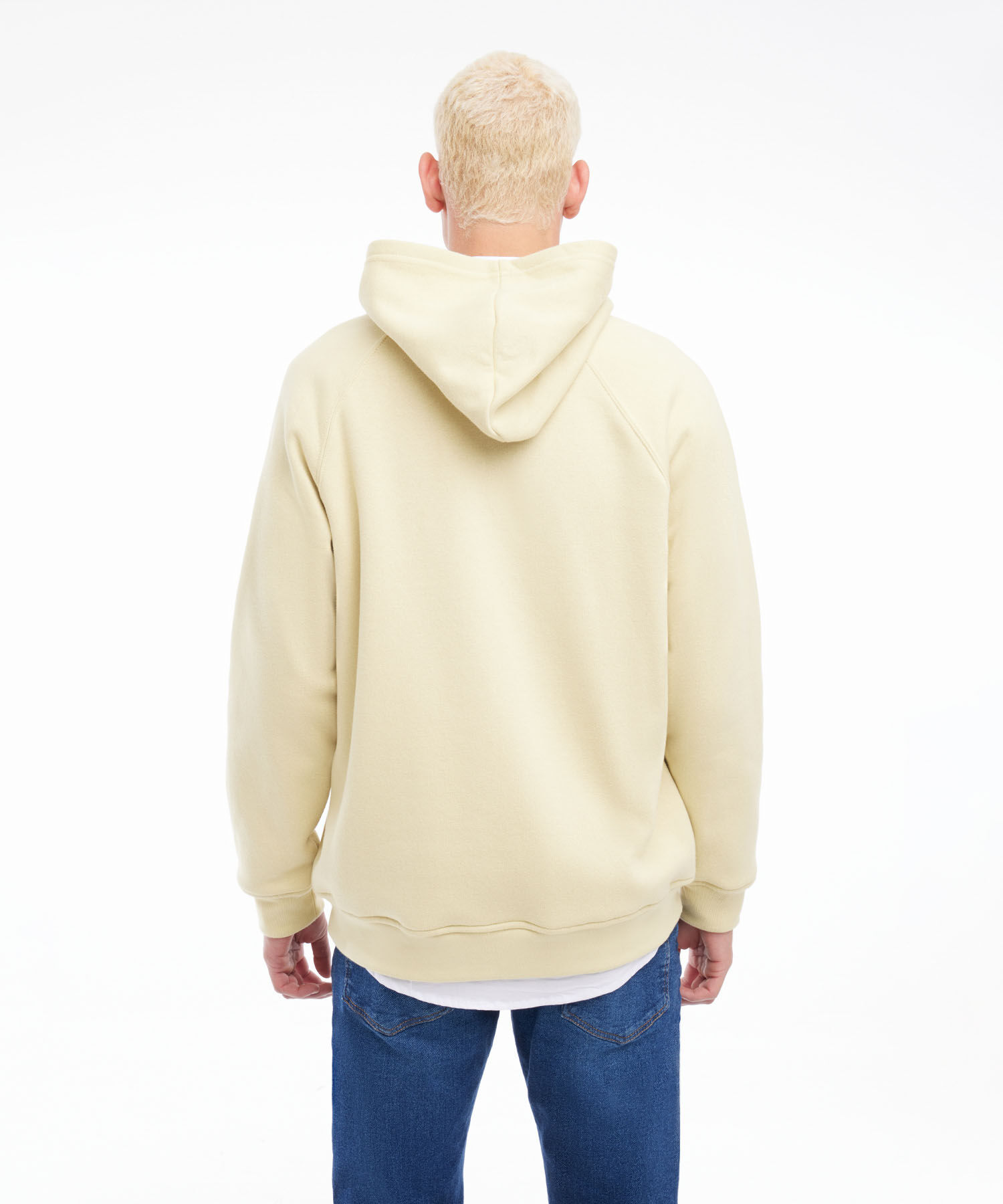 Buzo Hoodie Oversized Con Cremallera, Amarillo, hi-res