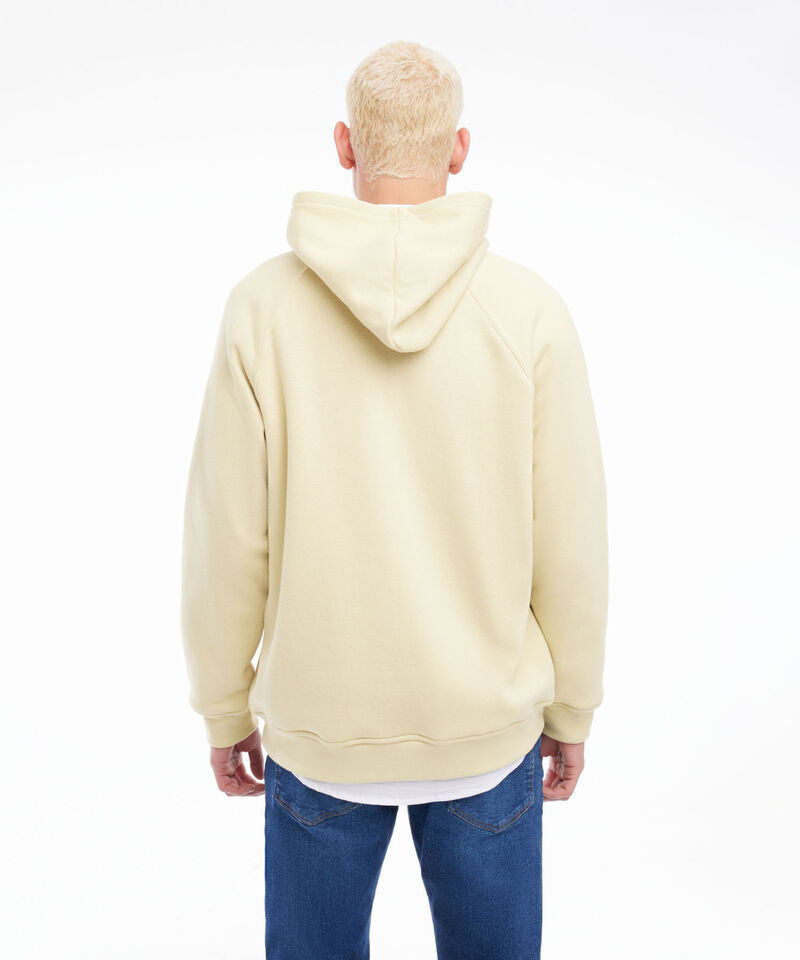 Buzo Hoodie Oversized Con Cremallera, Amarillo, hi-res