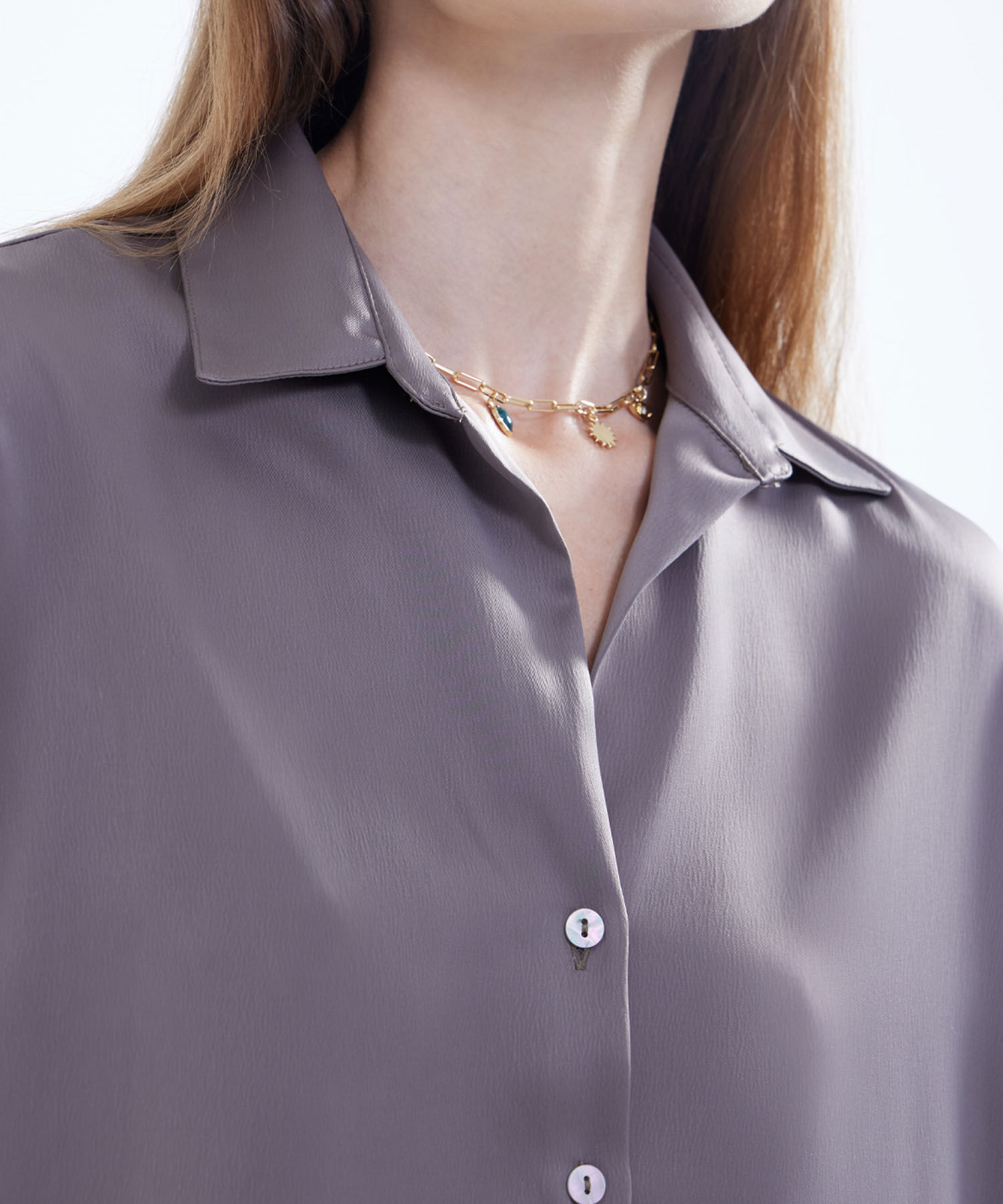 Blusa Con Estampado De Animal Print, Taupe, hi-res