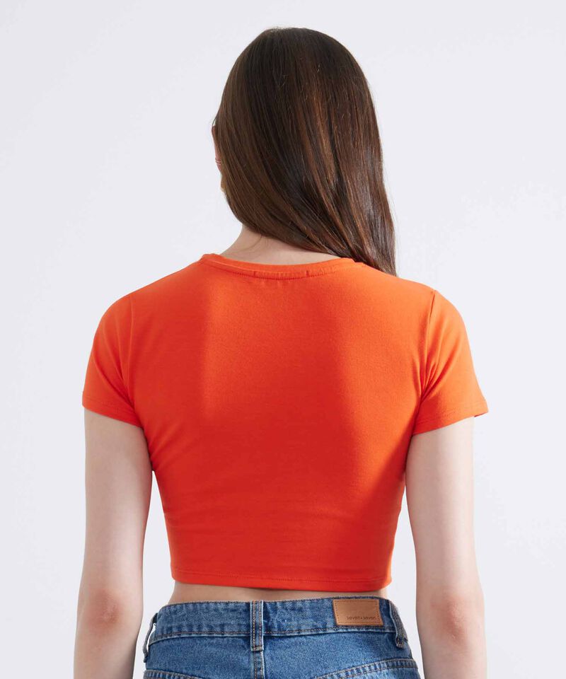 Crop Top B&aacute;sico, Vino, hi-res