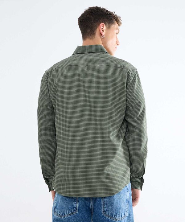 Camisa a Cuadros, Verde, hi-res