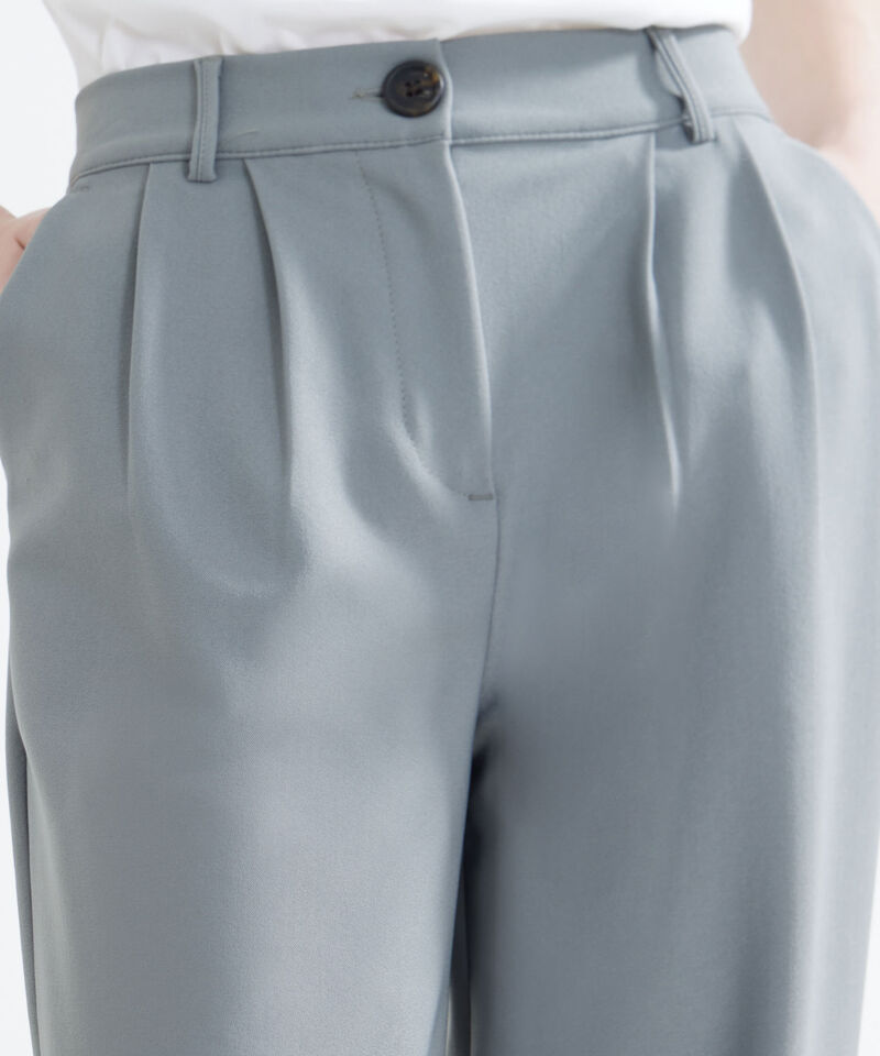 Pantal&oacute;n Palazzo Con Bolsillos, VerdeOliva, hi-res