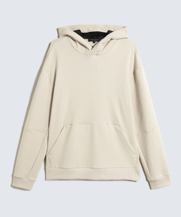 Hoodie Estampado en Relieve, Beige, hi-res