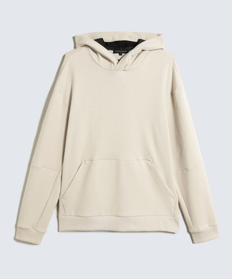 Hoodie Estampado en Relieve, Beige, hi-res
