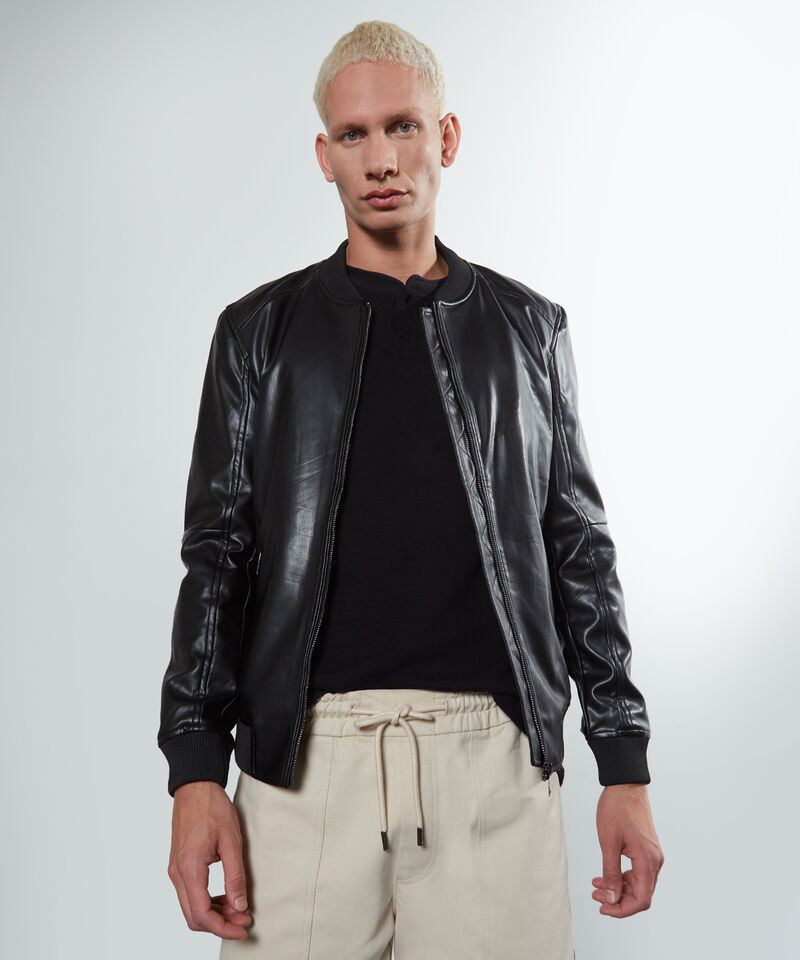 Chaqueta Bomber Efecto Cuero|Compra Online|SEVEN SEVEN