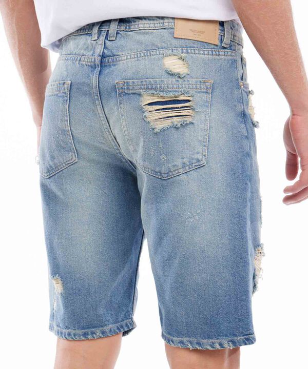 Bermudas jeans hombre