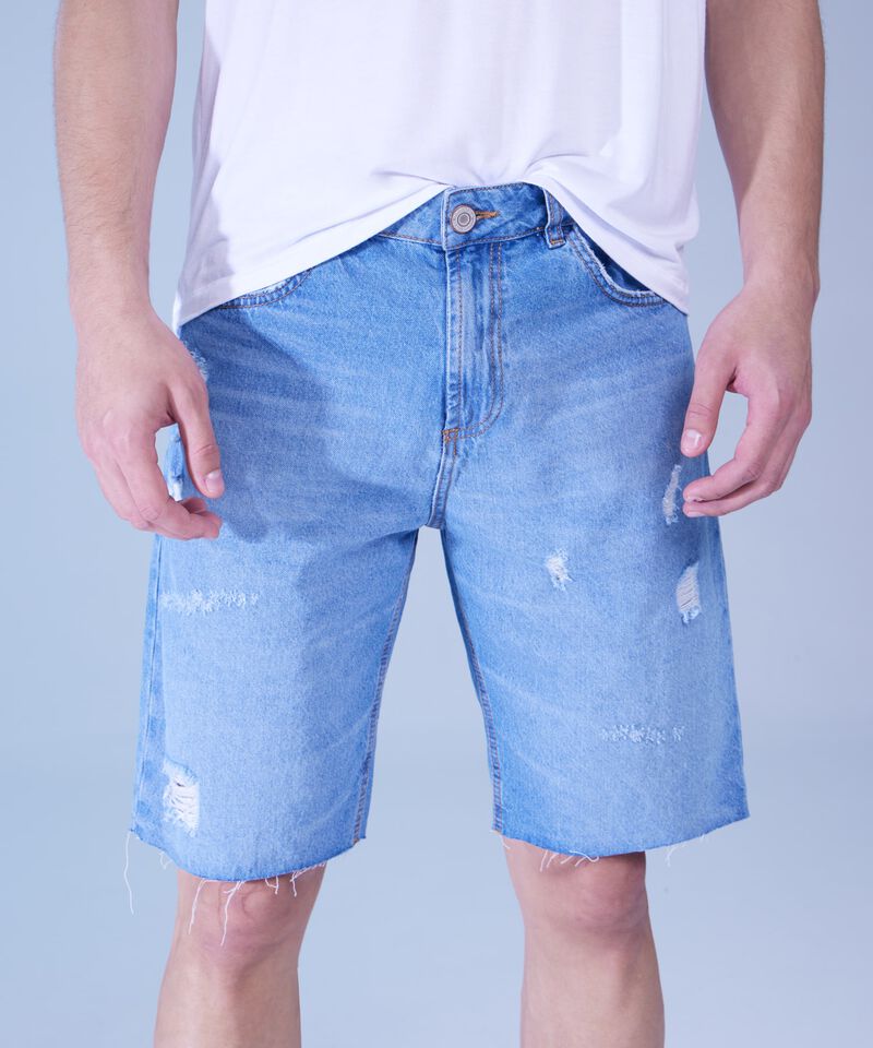 Bermudas jeans hombre