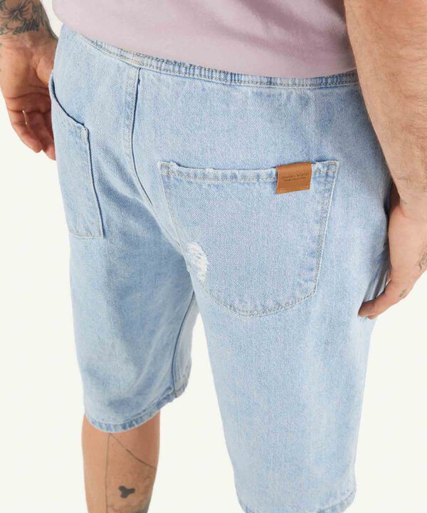 Bermudas jeans hombre