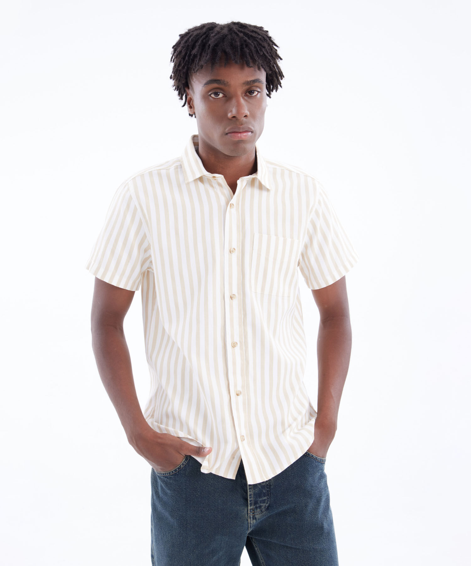 Camisa Manga Corta A Rayas Compra Online SEVEN SEVEN