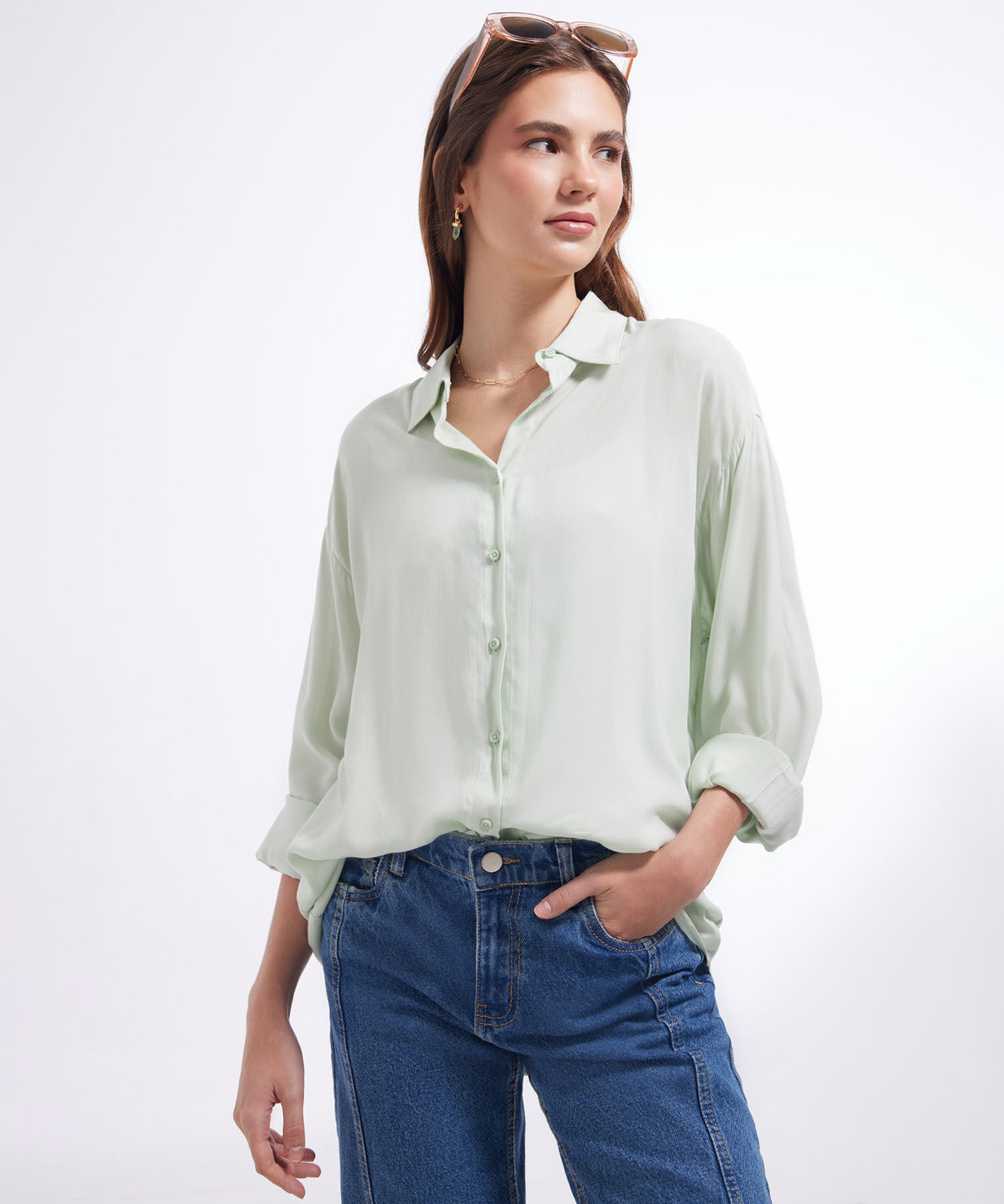 Blusa Manga Larga Englobada Compra Online SEVEN SEVEN