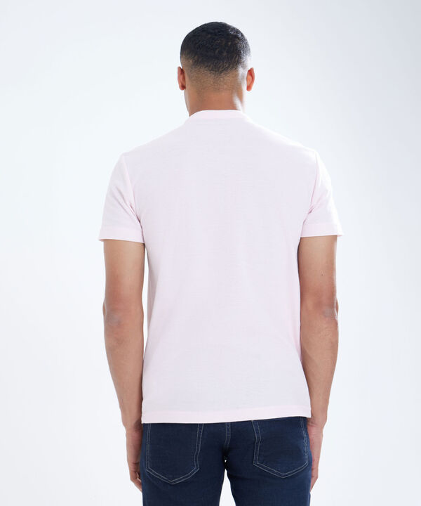 Polo Tejida Con Cuello Mao, Rosado, hi-res