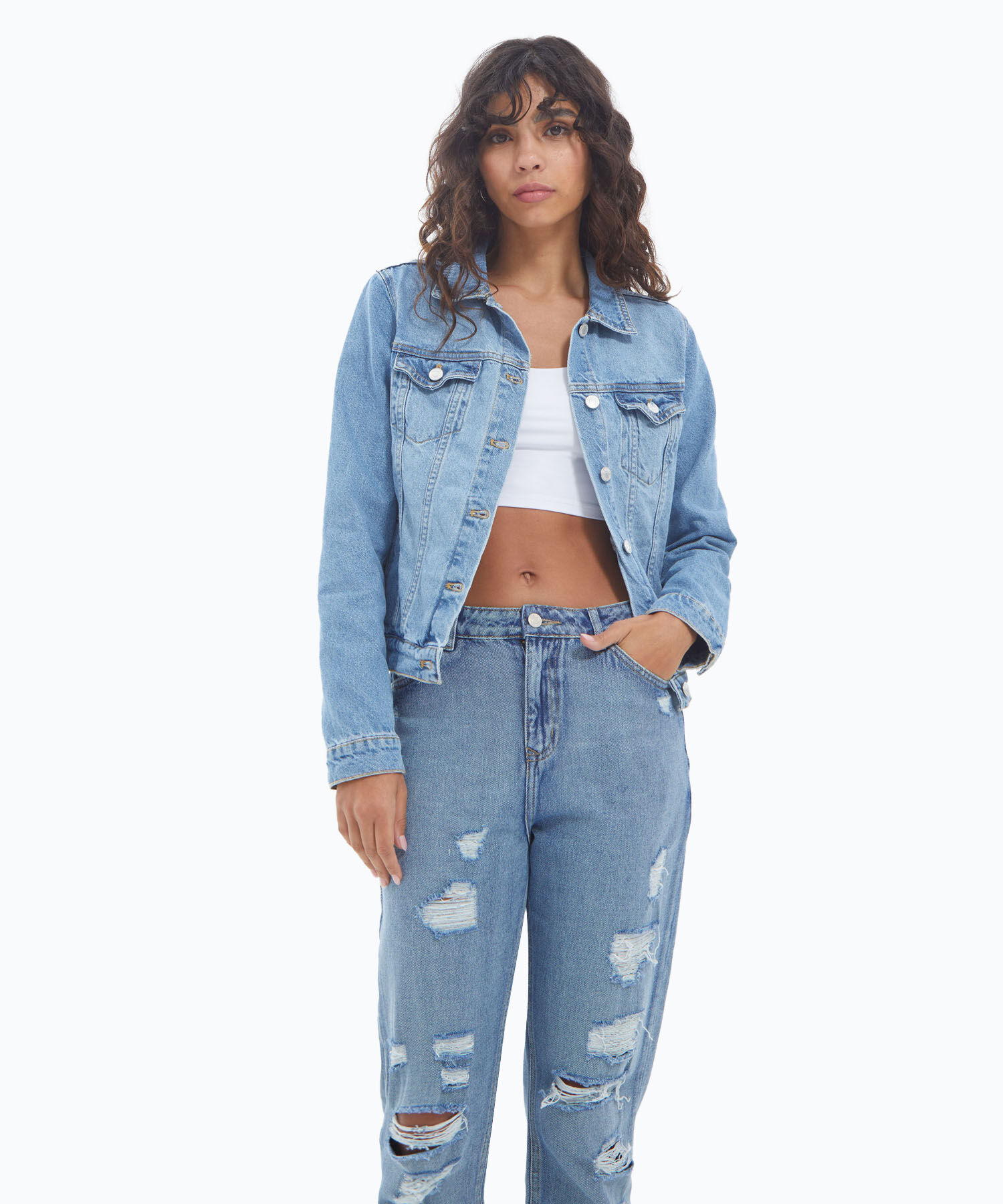 Chaquetas de jean mujer