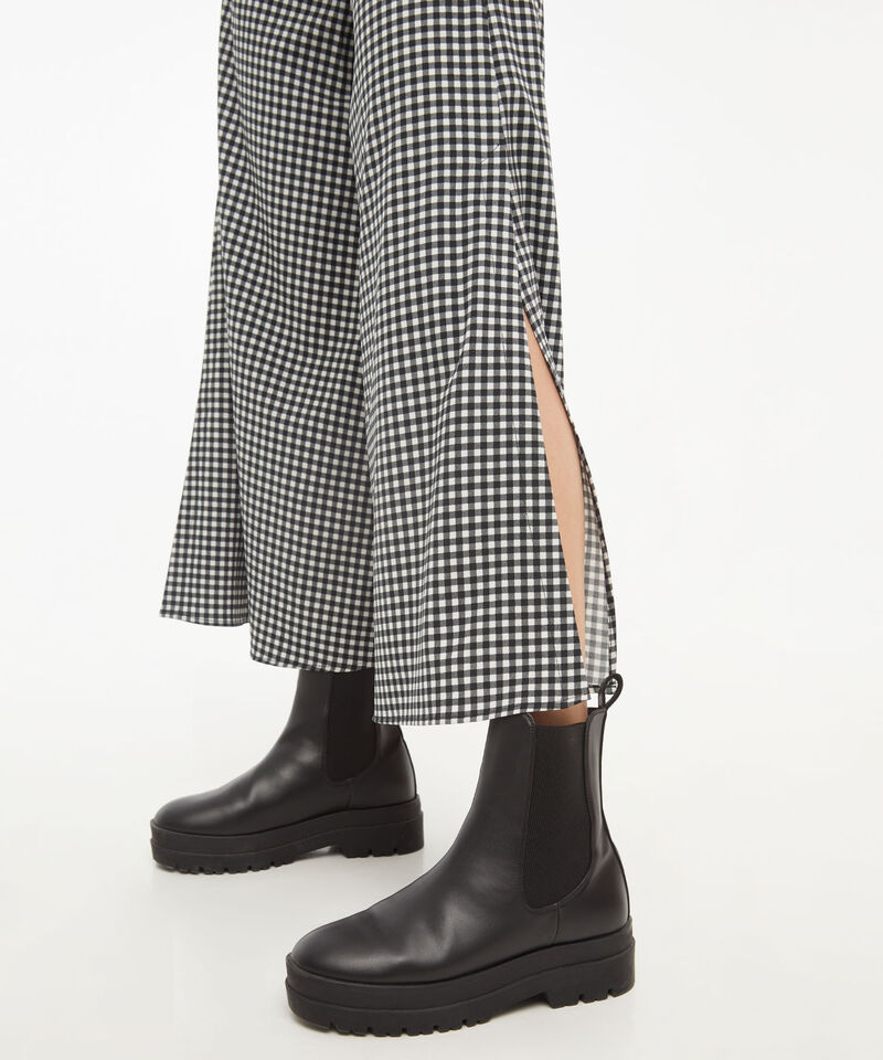 Pantal&oacute;n Tipo Culotte Con Aberturas, Negro, hi-res