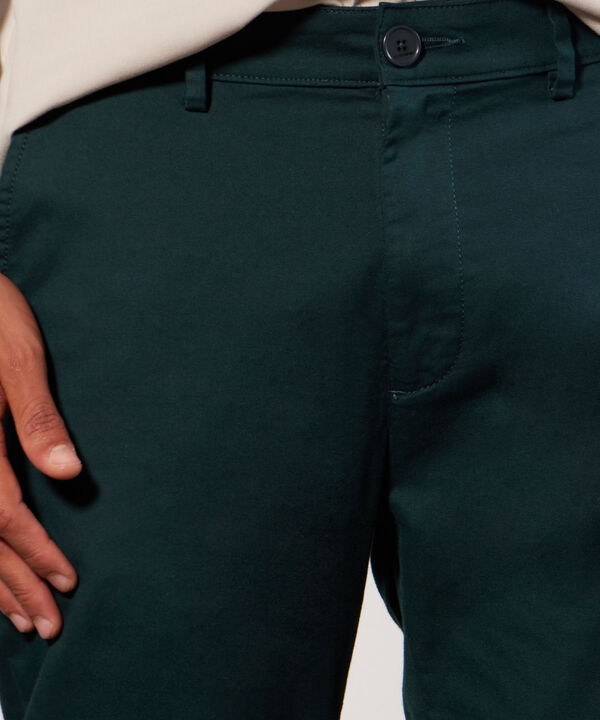 Pantal&oacute;n Tipo Chino con Bolsillos, VerdeOscuro, hi-res