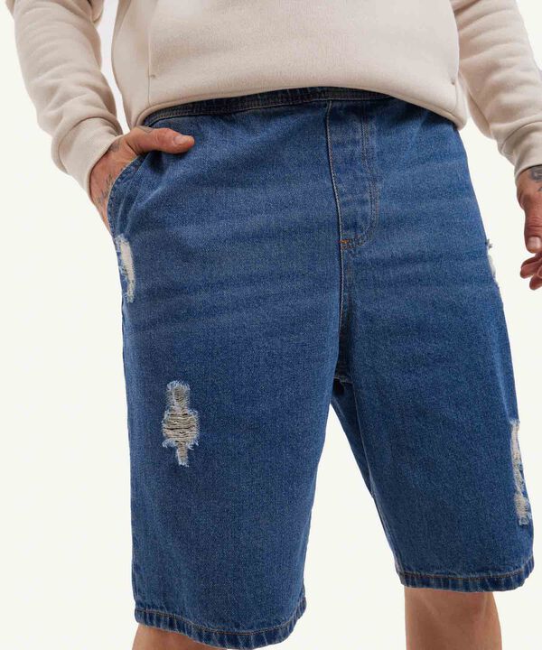 Bermudas jeans hombre
