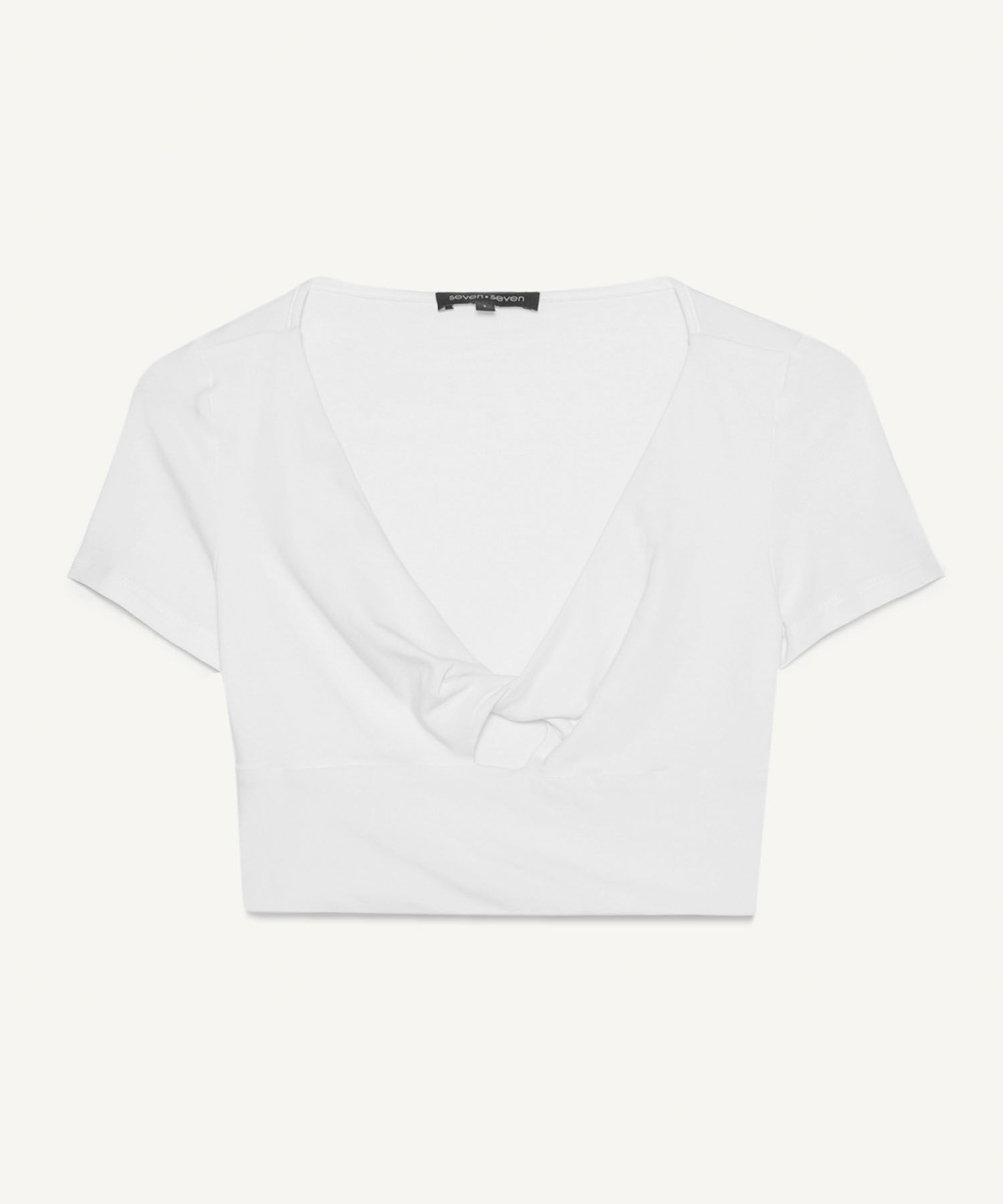 Crop Con Cut Out Para Mujer, Crudo, hi-res
