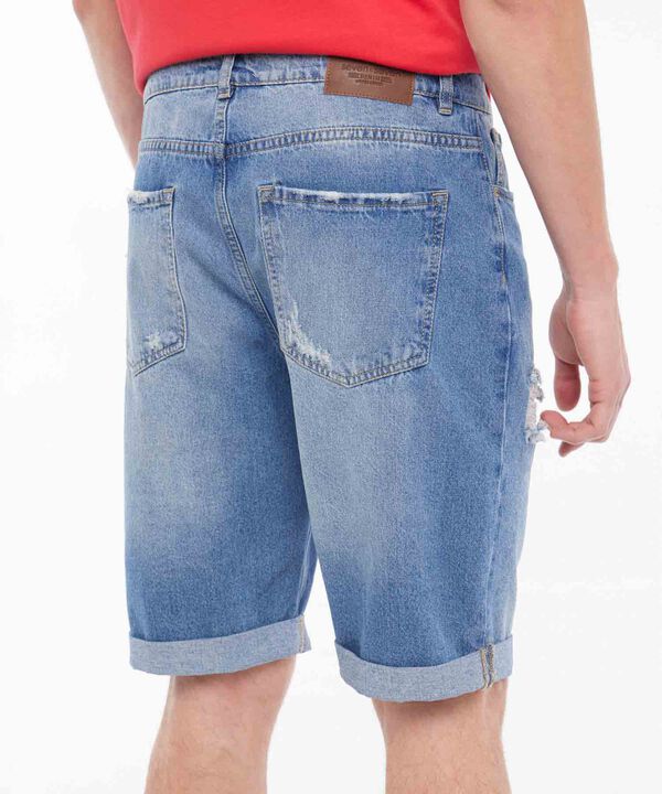 Bermudas jeans hombre
