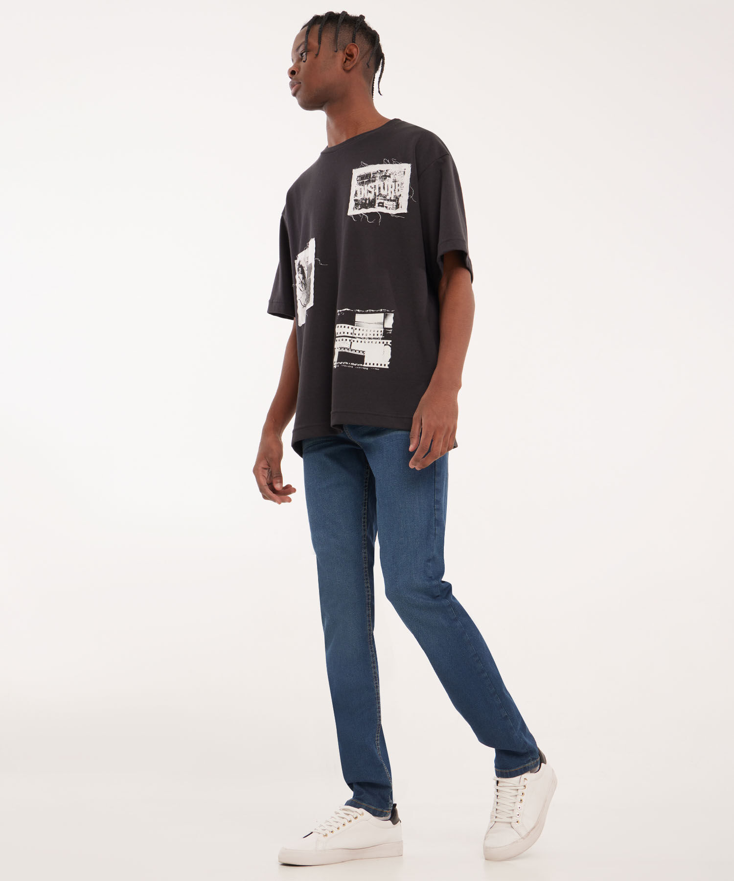 Jean Slim Con Arrugas en 3D Compra Online SEVEN SEVEN