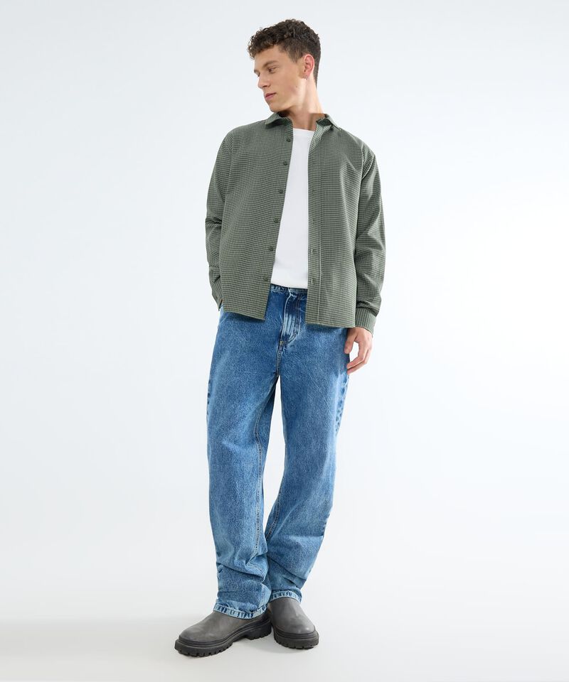 Camisa a Cuadros, Verde, hi-res