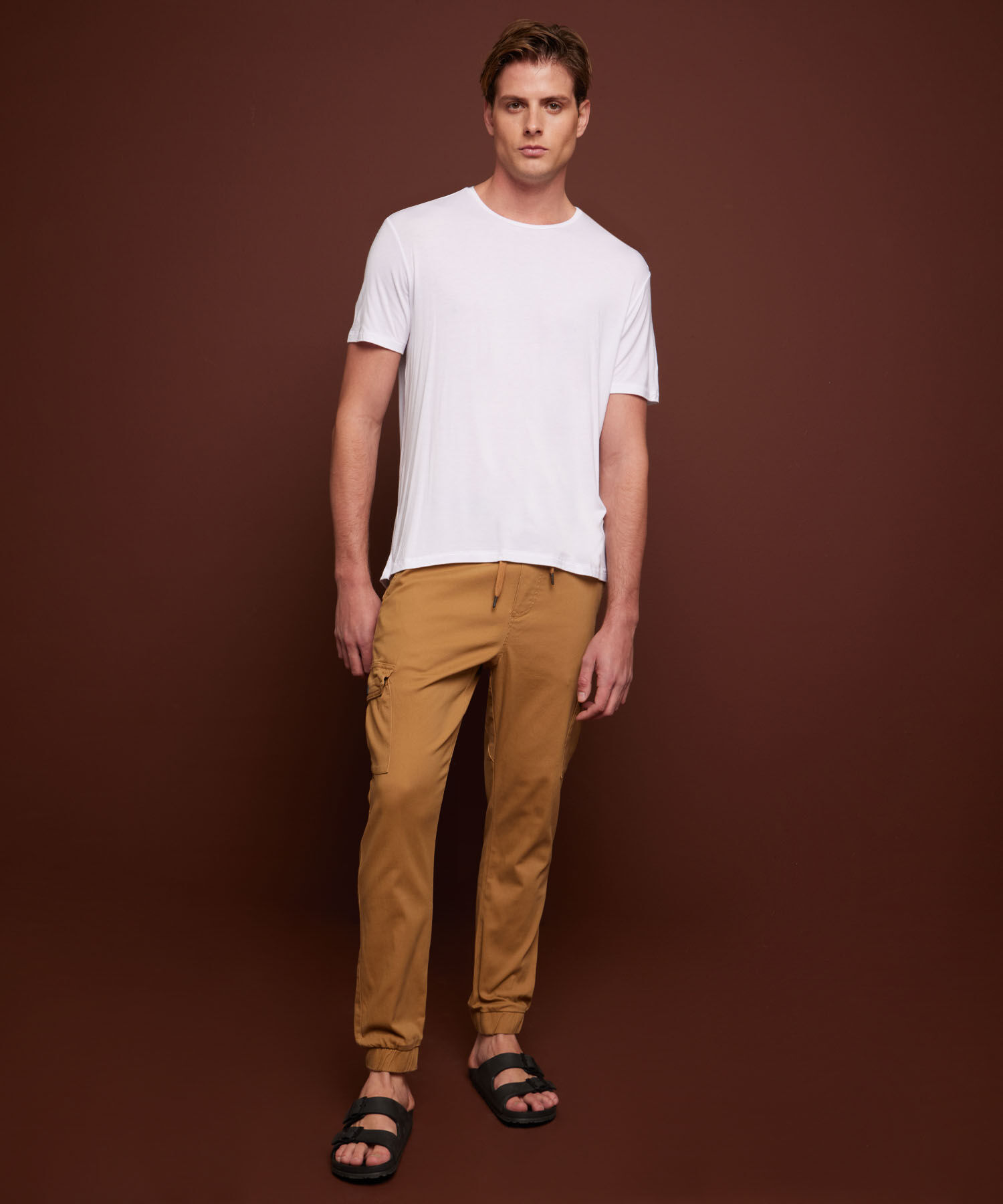Pantal&oacute;n Jogger Cargo, Camel, hi-res