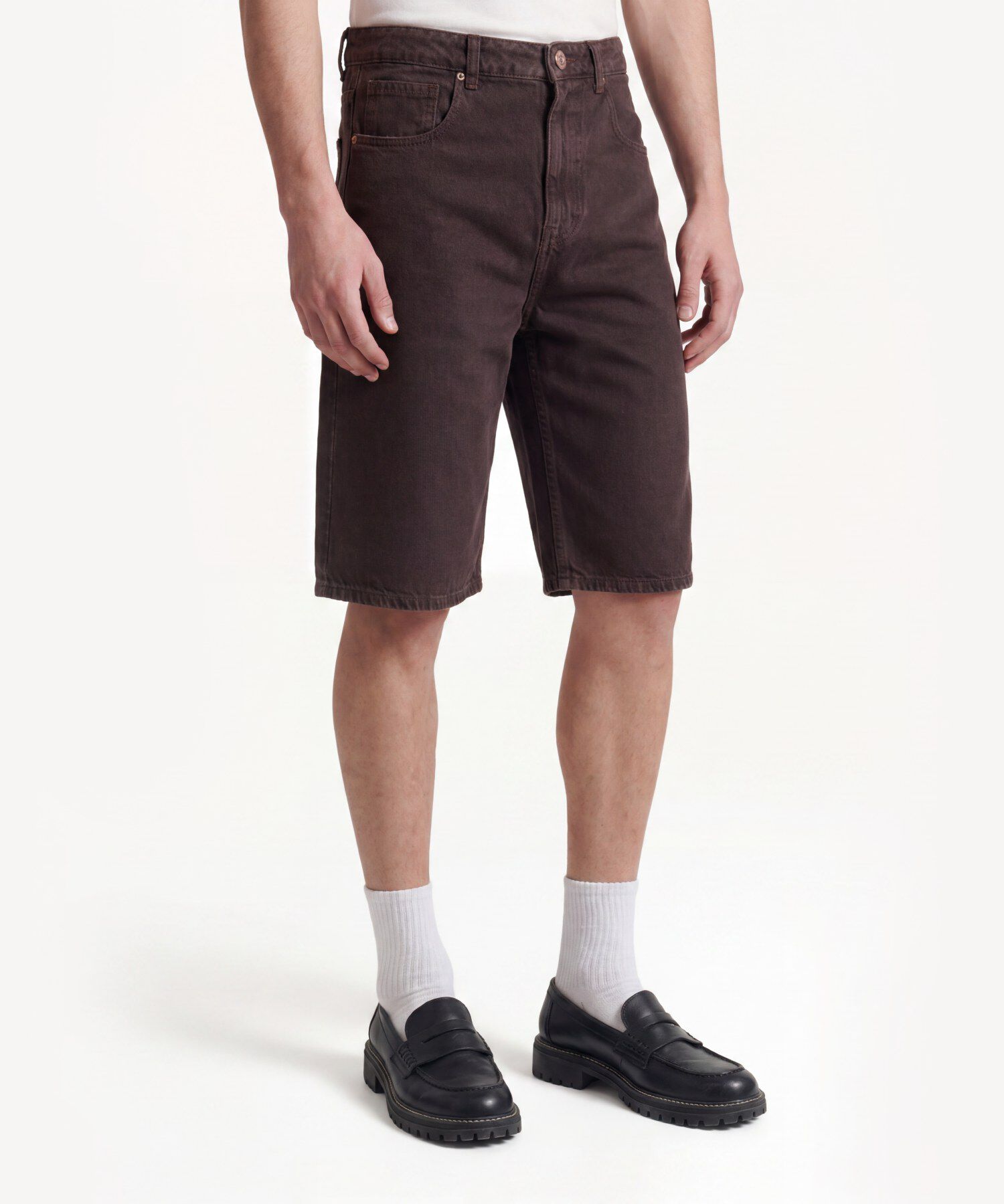 Bermuda Para Hombre CafeOscuro