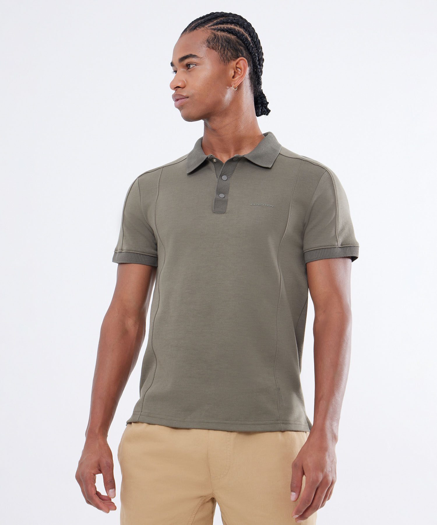 Polo Cuello Sport, VerdeOliva, hi-res