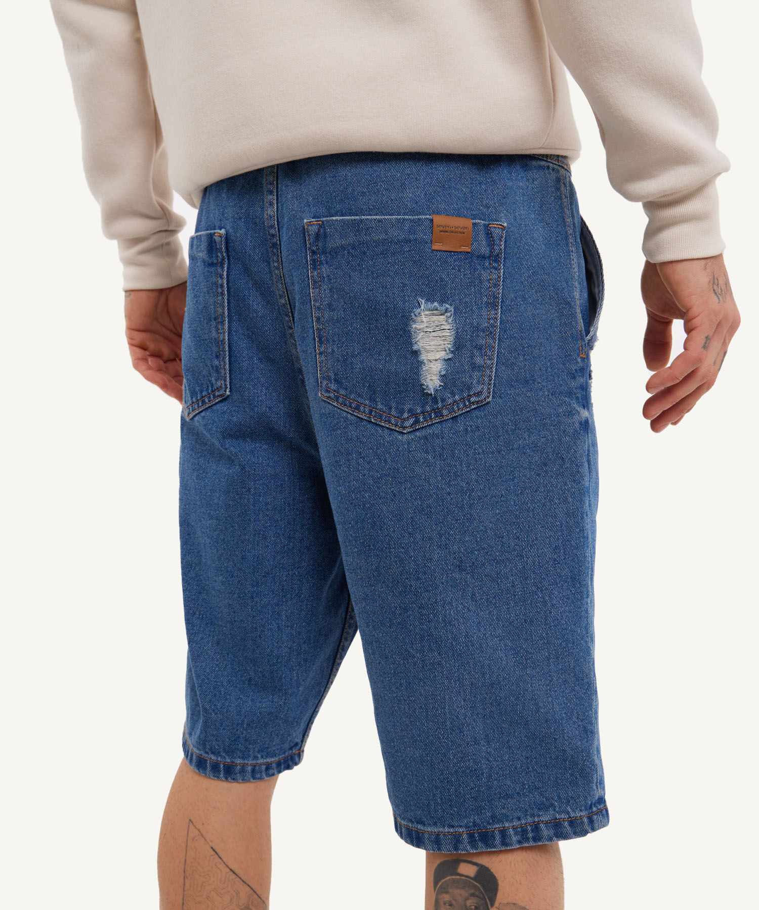 Pantaloneta de jean sales