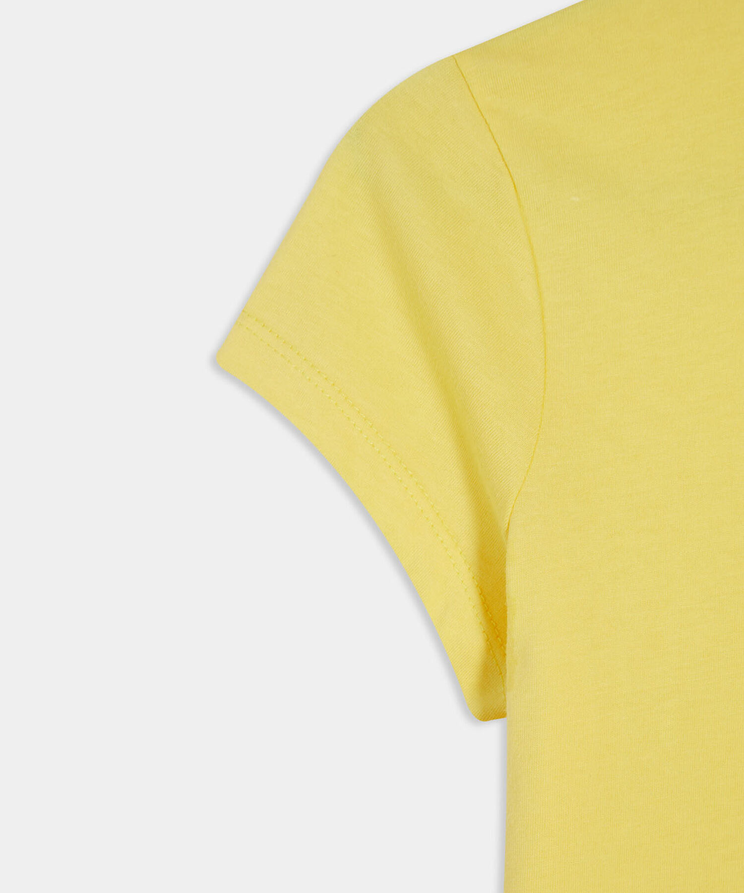 Camiseta Manga Corta Y Cuello Redondo, Amarillo, hi-res
