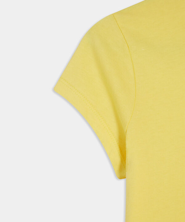 Camiseta Manga Corta Y Cuello Redondo, Amarillo, hi-res