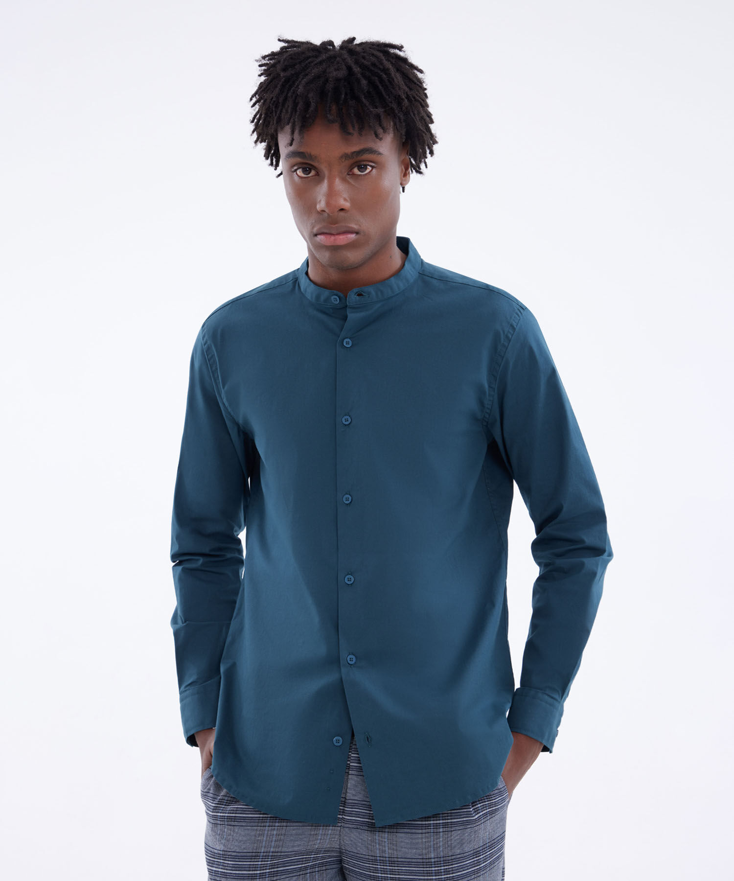 Camisa Cuello Mao Para Hombre Compra Online SEVEN SEVEN