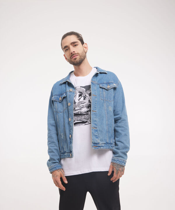 Chaqueta jeans hombre image number null