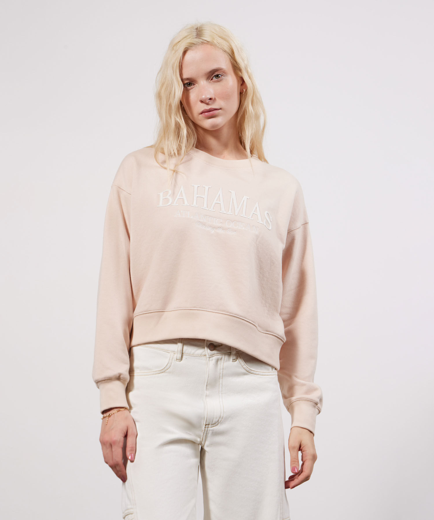 Buzo Cuello Redondo Con Bordado Compra Online SEVEN SEVEN