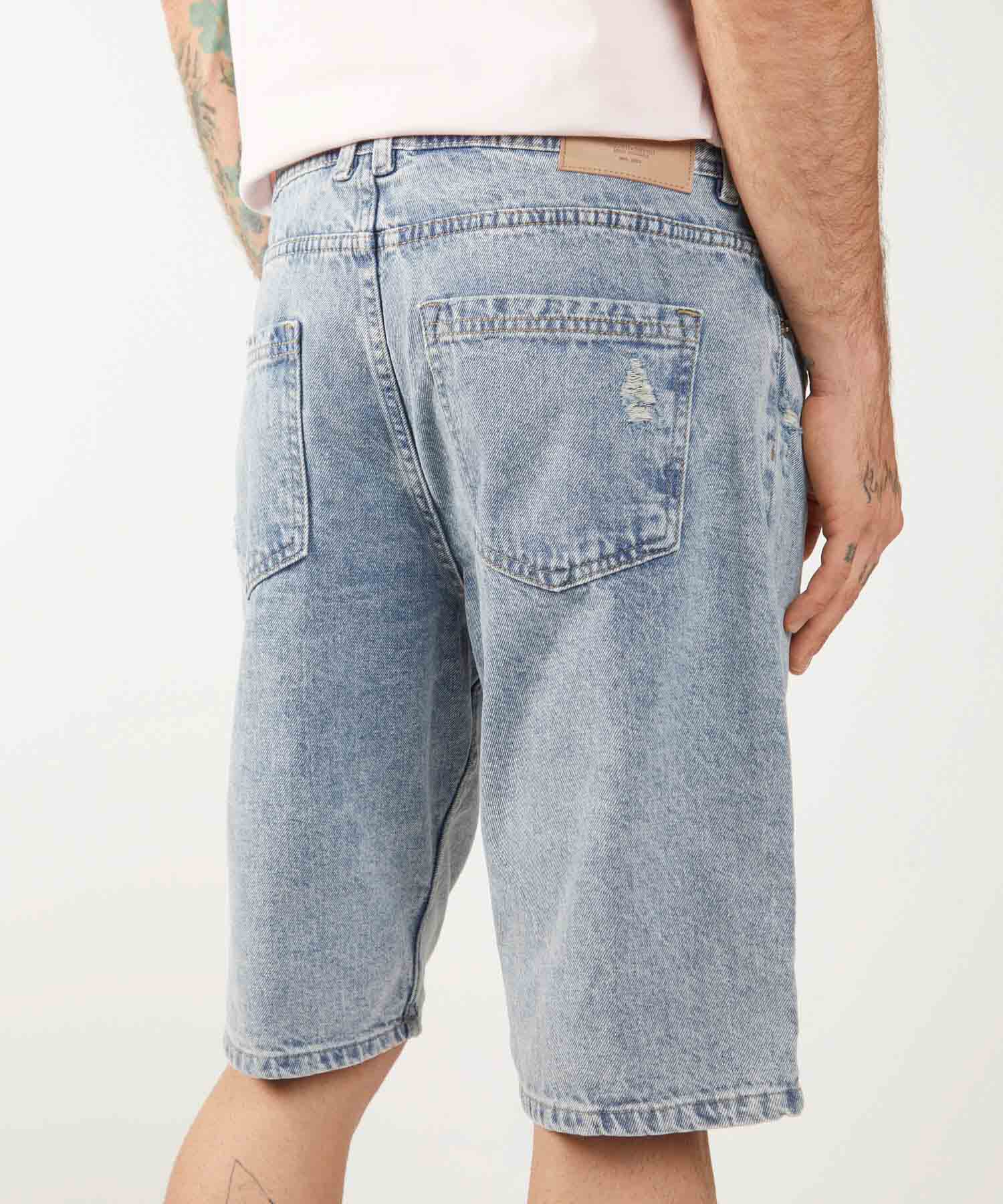 Bermudas jeans hombre