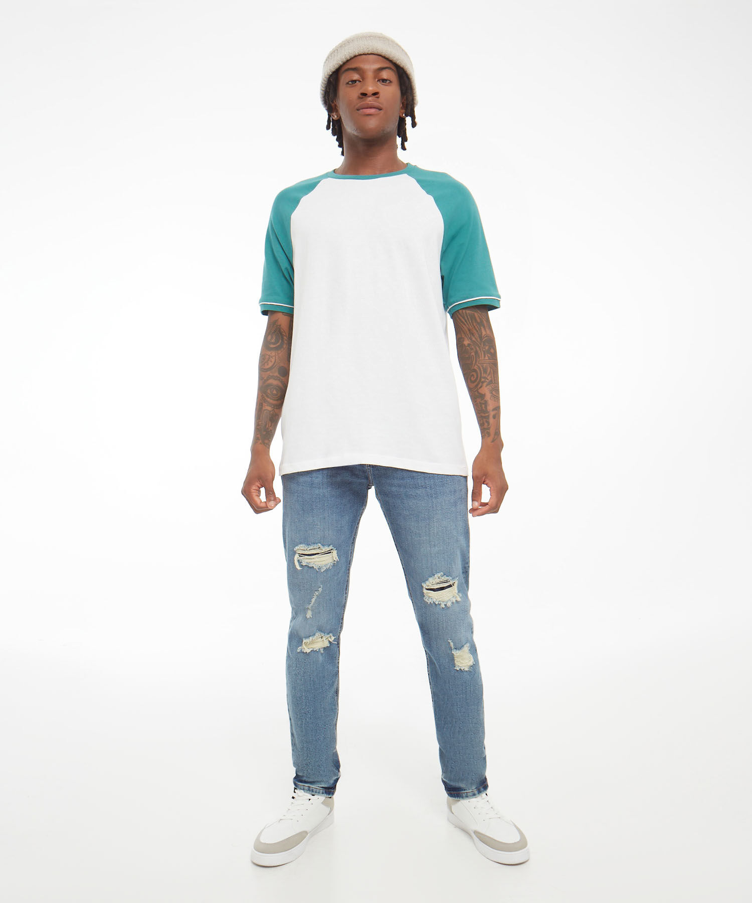 Jean Skinny Con Rotos Y Parches Compra Online SEVEN SEVEN
