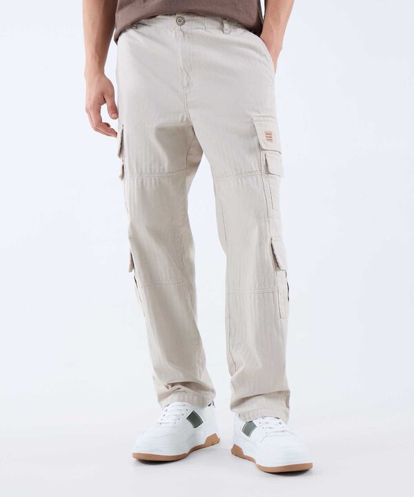 Pantal&oacute;n Multipocket, Beige, hi-res