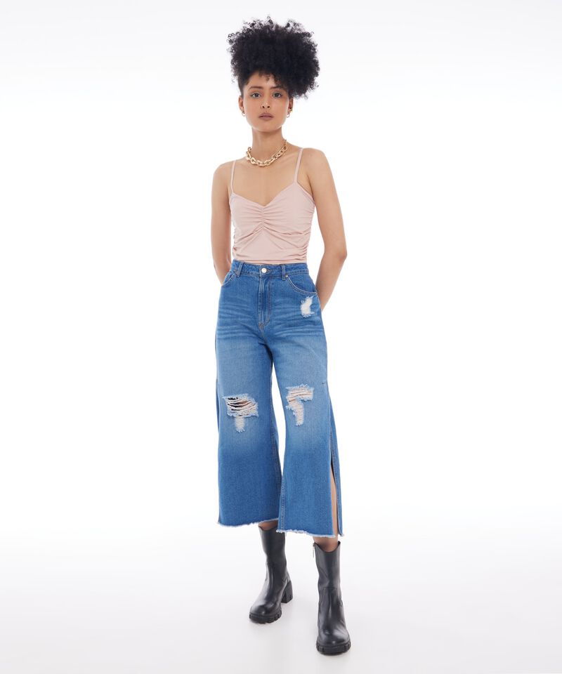 Camiseta Para Mujer Tipo Body De Tiras Drapeado, Rosa, hi-res