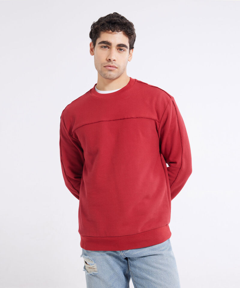 Buzo Cuello Redondo Con Cortes|Compra Online|SEVEN SEVEN