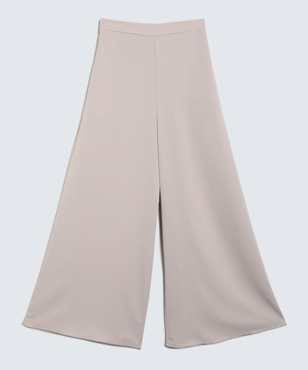 Pantalón Culotte con Bolsillos, Taupe, hi-res