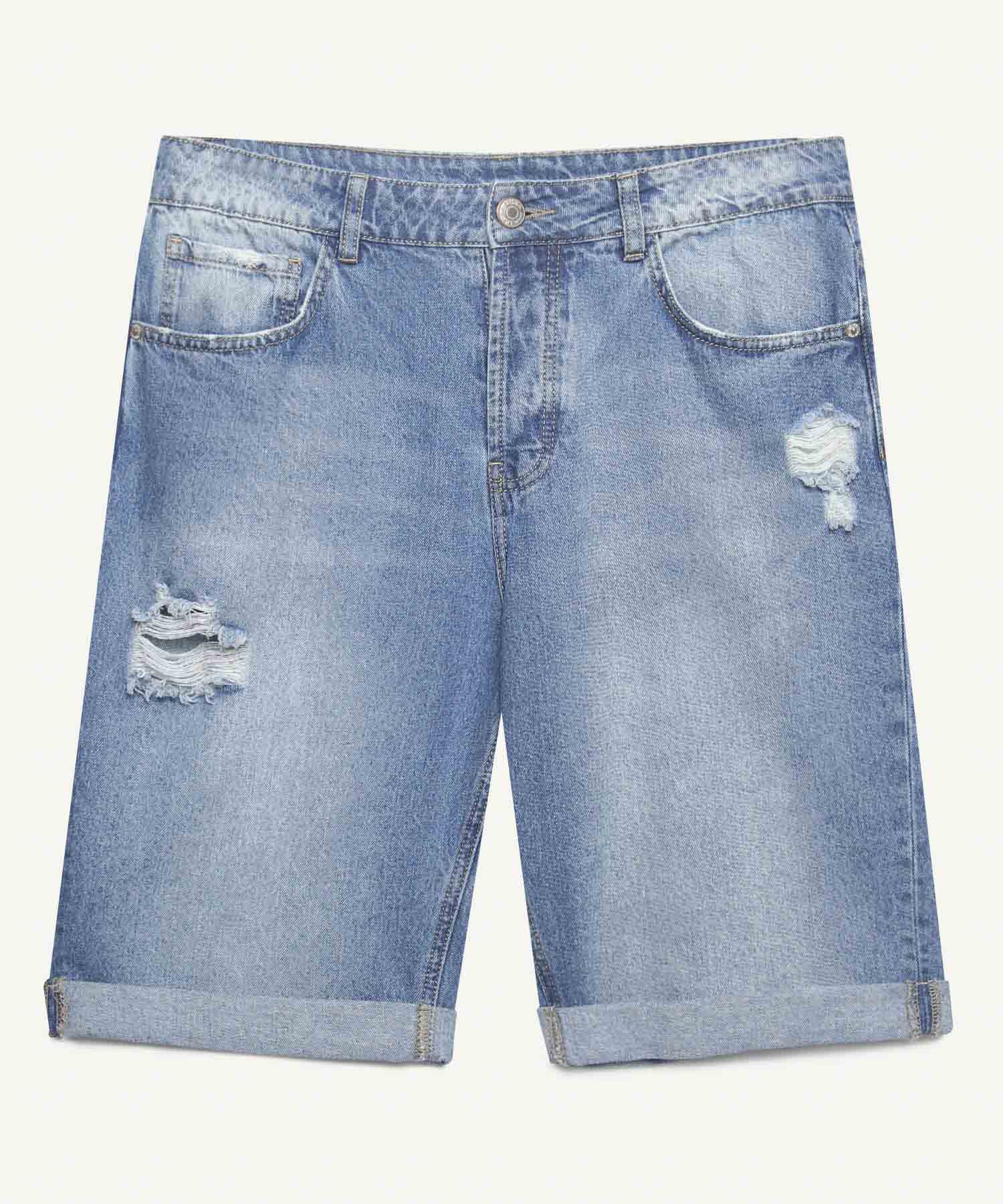 Bermudas jeans hombre