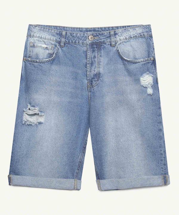 Bermudas jeans hombre