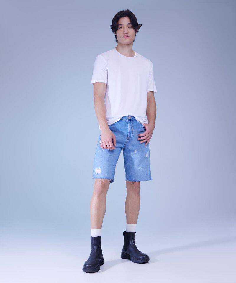 Bermudas jeans hombre