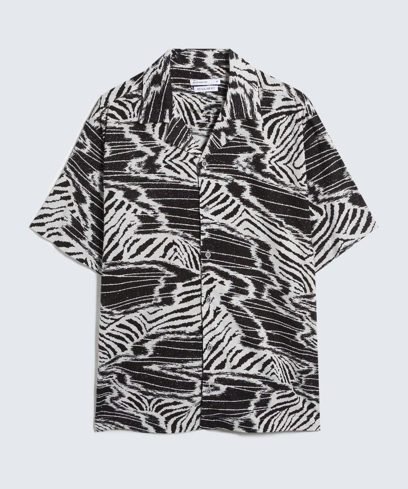Camisa Resort Estampada, NegroCarbon, hi-res
