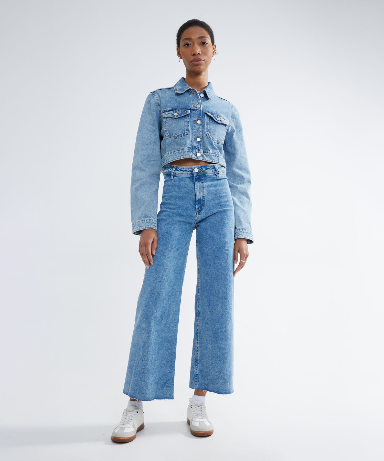 Chaquetas Y Chalecos En Denim Para Mujer Compra ahora SevenSeven