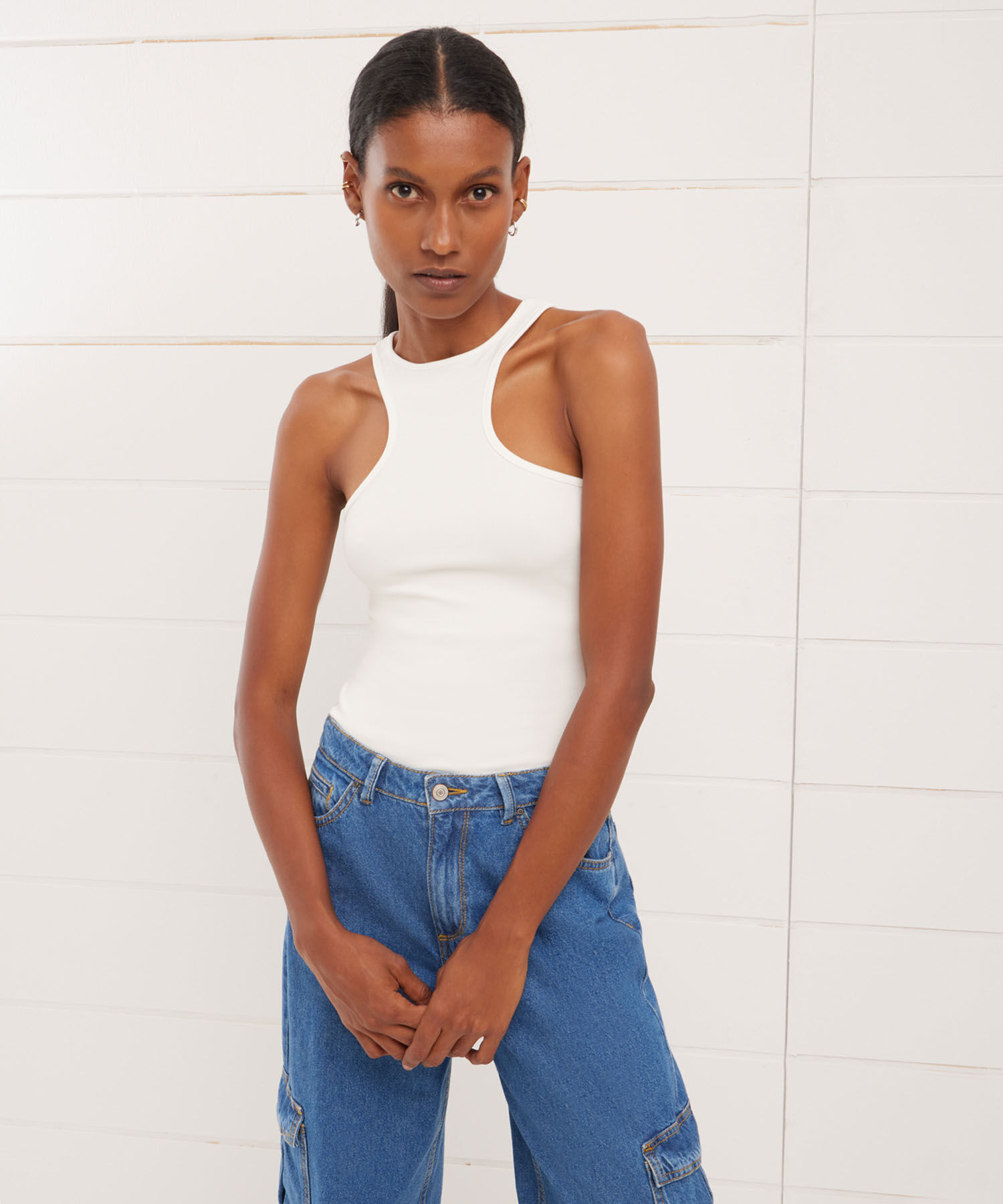 Camisetas cuello halter mujer new arrivals
