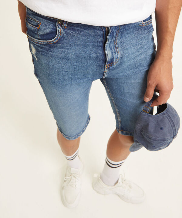 Bermudas jeans hombre