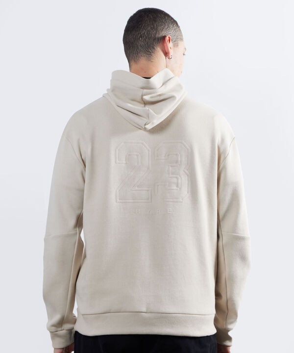 Hoodie Estampado en Relieve, Beige, hi-res