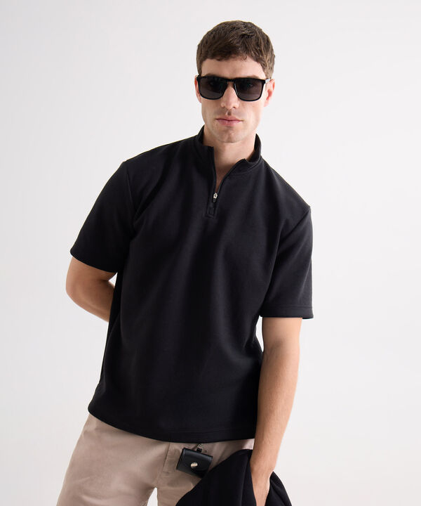 Polos half zipper